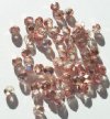 50 6mm Faceted Half Mirror Coated Copper Beads